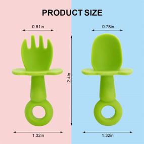 img 2 attached to Toddler Utensils Self Feeding Silicone Training Kids' Home Store