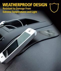 img 1 attached to 📱 Stanley S4005 3.5" x 5.75" Extra Grippy Dashboard Gel Pad for Cell Phone, Tablet, GPS, Keys or Sunglasses, Black - Small Size