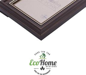 img 1 attached to 🏞️ EcoHome Antique Brown 8x10 Picture Frame - Stylish Desktop Display Frame for Your Memories