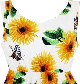 img 1 attached to Adorable Sunflower Butterfly Necklace: Brighten up Girls' Clothing and Dresses with Yellow accents