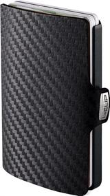 img 4 attached to I CLIP Gunmetal Carbon Wallet: Sleek Men's Accessories and Organizers