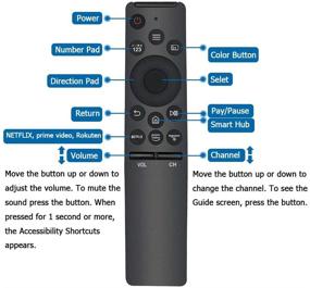 img 2 attached to 📱 Enhanced Universal Remote Replacement for Samsung Smart TV remotes LCD LED UHD QLED TVs, with Integrated Netflix and Prime Video Buttons