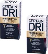 🌡️ certain dri antiperspirant roll-on 2 pack - 1.2 oz each - best for excessive perspiration logo