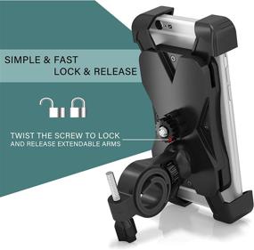 img 3 attached to 🚲 Artix Bicycle Mount Phone Holder: 360 Rotation, Universal Clamp for iPhone/Android/Samsung/Nexus