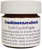 🦷 organic & wildcrafted frankincense fresh truth toothpaste (15 ml) by living libations logo