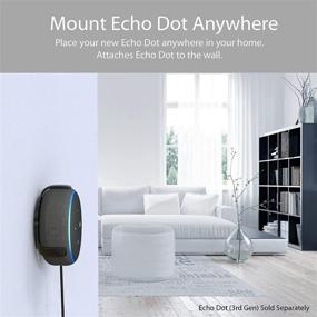 img 3 attached to 🔌 TotalMount Echo Dot (3-е поколение) Беспробурочный настенный крепеж (Черный) - Не требуется сверление!