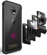 📱 casewe – motorola moto z2 force tpu bumper case cover | moto mods compatible | all black matte finish logo