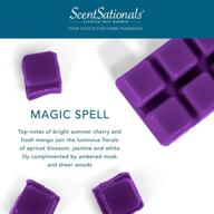 🕯️ scentsationals scented wax fragrance melts - magic spell - wax cubes pack, home warmer tart, electric wickless candle bar air freshener, spa aroma decor gift - 2.5 oz (4-pack): indulge in enchanting scents and sensational aromas! логотип