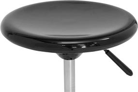 img 3 attached to 💺 Versatile and Chic: Studio Designs Studio Stool in Black with Chrome 13177