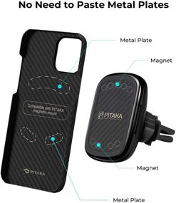 img 3 attached to PITAKA Charging Magnetic Wireless Dashboard Car Electronics & Accessories