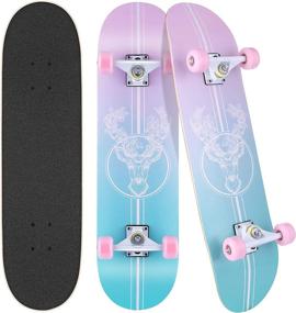 img 4 attached to 🛹 WeSkate Skateboards for Teenagers, Adults, and Beginners