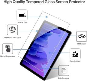 img 2 attached to Ultimate Protection: TiKeDa 3 Pack Screen Protector for Samsung Galaxy Tab A7 - 9H Hardness Tempered Glass, Anti-Scratch, High Definition, Bubble-Free Installation