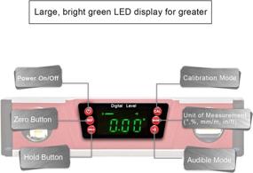 img 2 attached to High-Performance Protractor Neodymium V Groove Magnetic Resistant: Enhance Accuracy and Accuracy in Measuring Angles