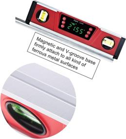 img 1 attached to High-Performance Protractor Neodymium V Groove Magnetic Resistant: Enhance Accuracy and Accuracy in Measuring Angles