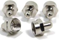 🔌 5-pack coax f type terminators caps with 75 ohm resistor for unused f connector ports on tv amplifiers, splitters, antenna boosters & wall plates by ancable logo
