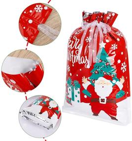 img 2 attached to Bowount Christmas Drawstring Assorted Wrapping Gift Wrapping Supplies