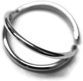 img 3 attached to 💍 Stylish Nose Ring Hoop 20g: Premium Surgical Steel Body Piercing Jewelry for Women and Girls