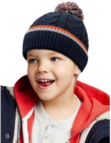 img 3 attached to 🧢 Accsa Winter Beanie: Knitted Children Boys' Hats & Caps - Warm and Stylish Accessories