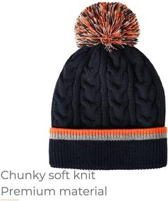 img 1 attached to 🧢 Accsa Winter Beanie: Knitted Children Boys' Hats & Caps - Warm and Stylish Accessories