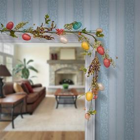 img 1 attached to 🐰 Colorful Easter Eggs Garland: National Tree's 59" Multi-Designed Decoration