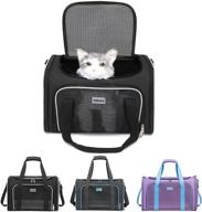 sercove soft pet carrier - ideal for transporting small and medium-sized cats, dogs, rabbits, and birds. foldable and breathable design. logo
