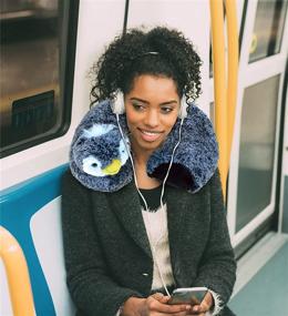 img 1 attached to DolliBu Penguin Plush Neck Pillow - Ultimate Comfort and Support for Neck and Head, Perfect Travel Companion for Kids and Adults