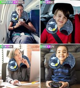 img 2 attached to DolliBu Penguin Plush Neck Pillow - Ultimate Comfort and Support for Neck and Head, Perfect Travel Companion for Kids and Adults