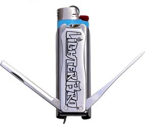 img 1 attached to 🔥 LighterBro Slim: Stainless Steel Lighter Sleeve Multi-Tool in Sleek Silver