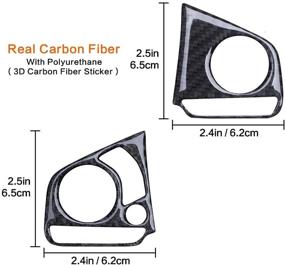 img 2 attached to 🚗 Повысьте качество интерьера вашего Honda Civic с QianBao настоящими накладками на рулевое колесо из карбонового волокна (3 шт.)