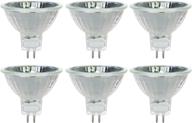 🔆 6-pack sunlite 40708-su halogen mr16 flood light bulbs, 35w 12v, gu5.3 base, bright white, 3200k logo