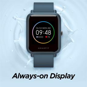 img 3 attached to ⌚ Amazfit Bip S Lite Smartwatch: Heart Rate, Sleep Monitor, 14 Sports Modes, 5ATM Waterproof, Music Control, 30-Day Battery Life!