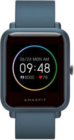 img 4 attached to ⌚ Amazfit Bip S Lite Smartwatch: Heart Rate, Sleep Monitor, 14 Sports Modes, 5ATM Waterproof, Music Control, 30-Day Battery Life!