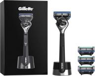 🪒 gillette fusion5 proglide razor for men + 4 refill blades: the ultimate shaving experience for him/dad logo