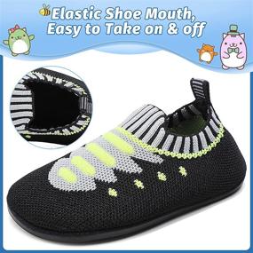 img 1 attached to Lightweight Toddler Slippers for Boys - Walkers, Shoes, and Slippers in One