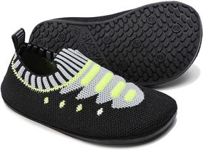 img 4 attached to Lightweight Toddler Slippers for Boys - Walkers, Shoes, and Slippers in One