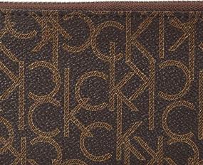 img 1 attached to Calvin Klein Chocolate Printed Continental Women's Handbags & Wallets