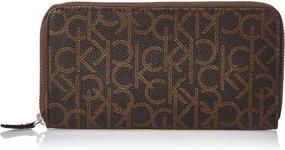 img 4 attached to Calvin Klein Chocolate Printed Continental Women's Handbags & Wallets