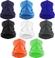 🧣 dapaser 8 pack neck gaiter balaclava face mask motorcycle ski scarf neck wrap breathable bandanas for men women logo