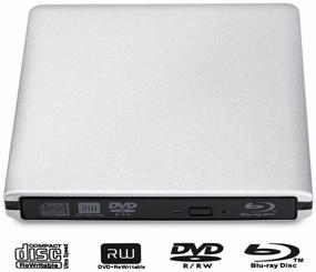 img 3 attached to 📀 MthsTec USB 3.0 External Blu-ray Burner/Writer with 3D Blu-ray Disc Playback and ODD HDD Interchangeable Case - Silver, Mac Pro Air & Windows 10 Compatible