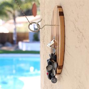 img 1 attached to 🏖️ Beach Stripes Hook and Ring Game Pro with Bottle Opener and Magnetic Bottle Cap Catch