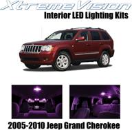 xtremevision interior led for jeep grand cherokee 2005-2010 (9 pieces) pink interior led kit installation tool logo