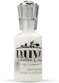 img 1 attached to ✨ TONIC STUDIOS Nuvo Glitter Drops 1.1Oz-White Blizzard: Sparkling White Glitter Enhancement