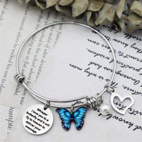 img 1 attached to Sympathy Butterfly Bracelet – Memorial Jewelry Gift for Loss of Loved One (Butterfly BR)