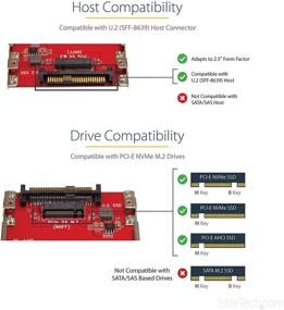 img 3 attached to 🔴 StarTech.com M.2 to U.2 Adapter - High-Speed PCIe NVMe SSD Converter - Red