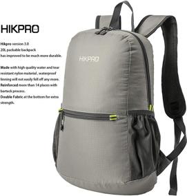 img 3 attached to HIKPRO Unisex Ultralight Packable Backpack Outdoor Recreation in Camping & Hiking
