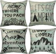 camping decorative pillows dinette cushion logo