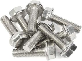 img 1 attached to 🔩 M8-1.25 x 20mm Flanged Hex Head Bolts, Stainless Steel 18-8 (304), DIN 6921, 15 PCS