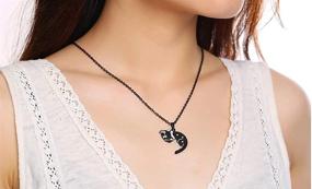 img 3 attached to XUANPAI Stainless Steel Matching Necklace for Girls - Distance Jewelry