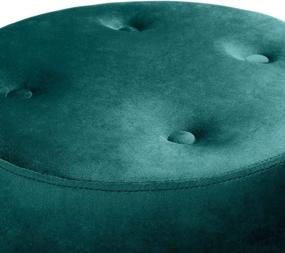 img 3 attached to URFORESTIC Vanity Adjustable Ottoman Atrovirens