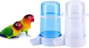 img 4 attached to 🦜 13.5 Oz Parrot Water Dispenser - YJJKJ Pet Bird Water Feeder for Bird Cage, Automatic Water Dispenser for Parakeet Budgie Lovebirds Cockatiel, with Suspension Design